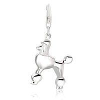Sterling Silver Poodle Dog Charm