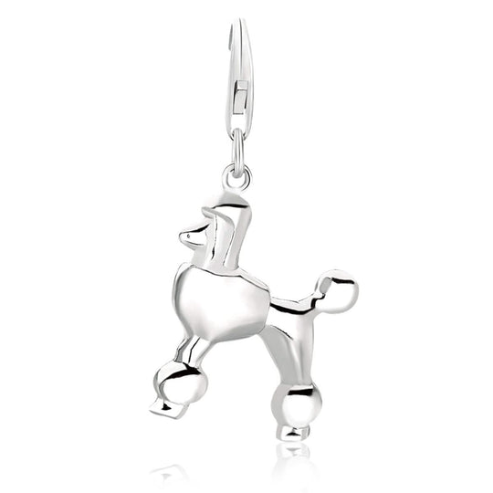Sterling Silver Poodle Dog Charm
