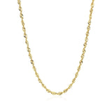 10K Yellow Gold Lite Rope Chain (2.50 mm) thumbnail 2