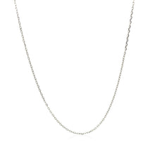 Load image into Gallery viewer, Sterling Silver Rhodium Plated Cable Chain (0.80 mm)