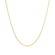 Load image into Gallery viewer, 14k Yellow Gold Diamond Cut Round Wheat Chain (0.60 mm)