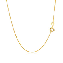 Load image into Gallery viewer, 14k Yellow Gold Diamond Cut Round Wheat Chain (0.60 mm)