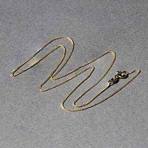 14k Yellow Gold Diamond Cut Round Wheat Chain (0.60 mm)