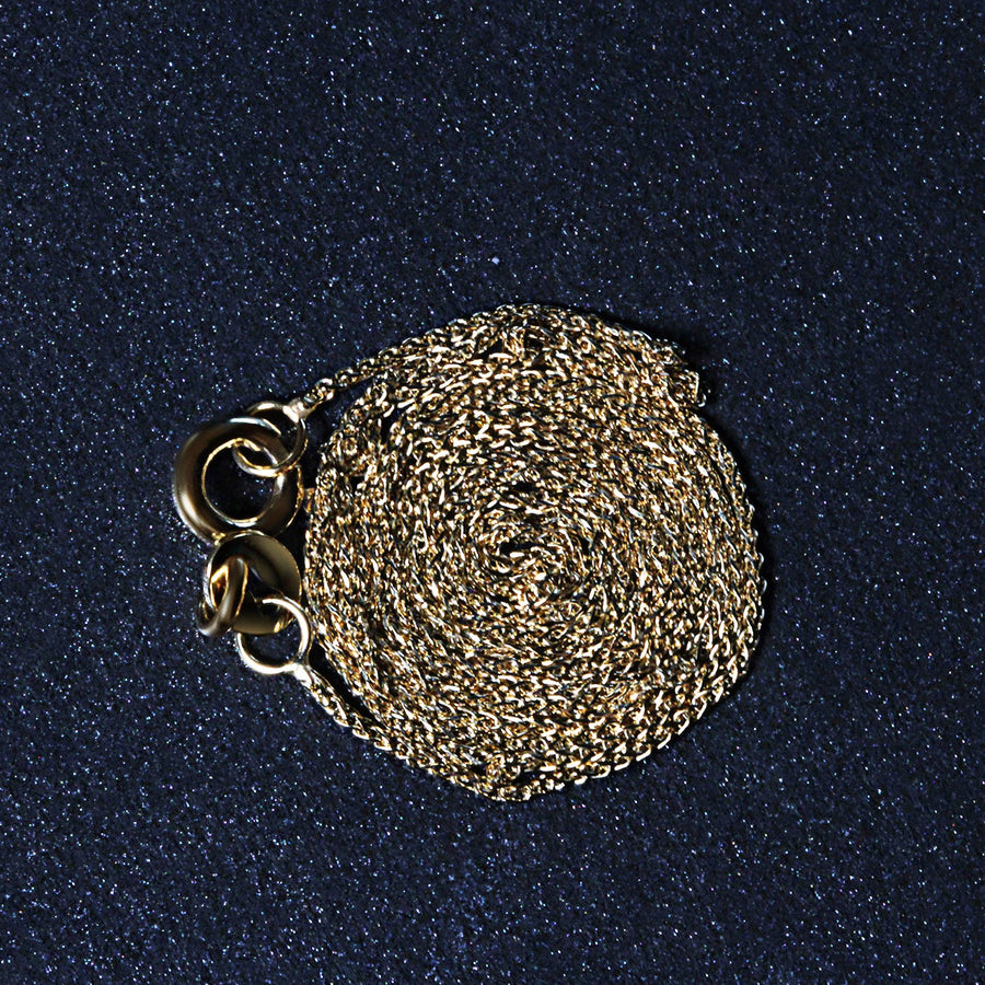 14k Yellow Gold Diamond Cut Round Wheat Chain (0.60 mm)