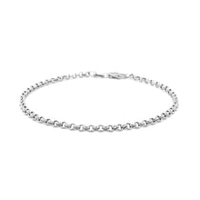 Load image into Gallery viewer, 14k White Gold Rolo Bracelet  (2.50 mm)