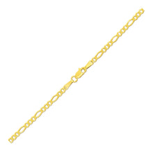 Load image into Gallery viewer, 14k Yellow Gold Solid Figaro Bracelet (2.80 mm)