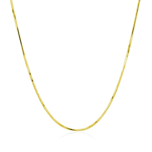 14k Yellow Gold Adjustable Snake Chain (0.80 mm)