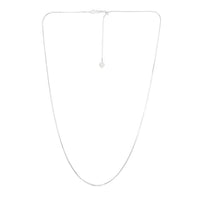 14k White Gold Adjustable Snake Chain (0.80 mm)