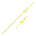 Yellow gold cable chain with diamond-cut faceted links