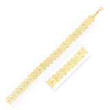 Heart Link Bracelet in 14K Yellow Gold thumbnail 1