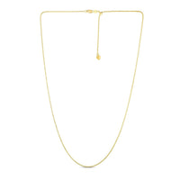 14k Yellow Gold Adjustable Popcorn Chain (1.10 mm)