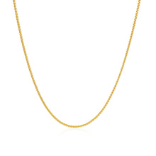 Load image into Gallery viewer, 10k Yellow Gold Wheat Chain 1.0mm (1.00 mm)