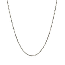 Load image into Gallery viewer, Sterling Silver Rhodium Plated Cable Chain (1.40 mm)