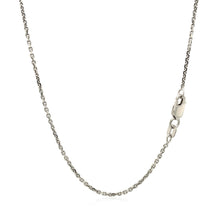 Load image into Gallery viewer, Sterling Silver Rhodium Plated Cable Chain (1.40 mm)