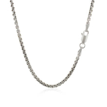 Load image into Gallery viewer, 14k White Gold Round Box Chain (2.50 mm)