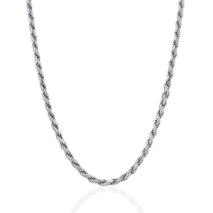 Sterling Silver Diamond Cut Rope Style Chain (3.60 mm)