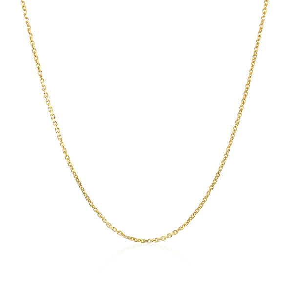 10k Yellow Gold Cable Chain (1.10 mm)