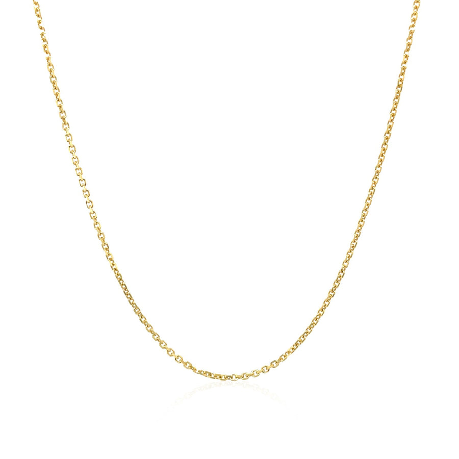 10k Yellow Gold Cable Chain (1.10 mm)