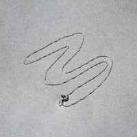 14k White Gold Singapore Chain 0.8mm (0.81 mm)