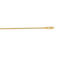 14k Yellow Gold Solid Rope Chain (1.80 mm)