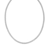 Sterling Silver Rhodium Plated Ice Barrel Chain (5.00 mm) thumbnail 2