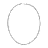 Sterling Silver Rhodium Plated Ice Barrel Chain (5.00 mm) thumbnail 3
