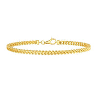 14k Yellow Gold Square Franco Bracelet  (4.40 mm)