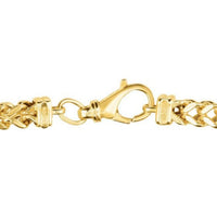 14k Yellow Gold Square Franco Bracelet  (4.40 mm)