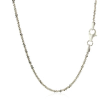 Load image into Gallery viewer, Rhodium Plated Sterling Silver Sparkle Style Chain (1.60 mm)