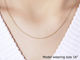 10k Yellow Gold Cable Link Chain (0.50 mm) thumbnail 4