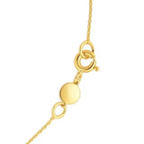 14K Yellow Gold Sagittarius Necklace thumbnail 3