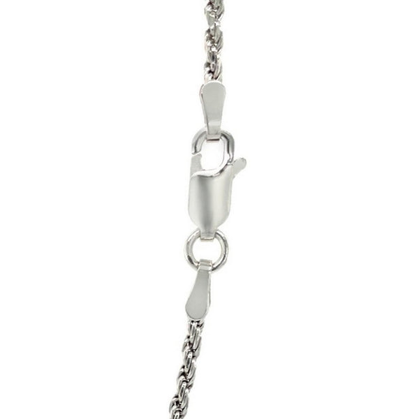 Sterling Silver 1.8mm Diamond Cut Rope Style Chain