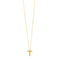 14K Yellow Gold Helium Initial T Pendant