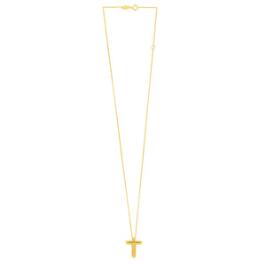 14K Yellow Gold Helium Initial T Pendant