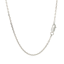 Load image into Gallery viewer, Sterling Silver Rhodium Plated Cable Chain (1.50 mm)