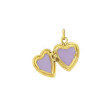 14K Yellow Gold Heart Locket Pendant (12.00 mm) thumbnail 2
