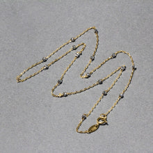 Load image into Gallery viewer, Diamond Cut Bead Links Pendant Chain in Two Tone Gold (3.50 mm)