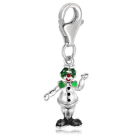 Sterling Silver Multi Color Enameled Clown Charm