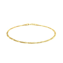 Load image into Gallery viewer, 14k Yellow Gold Figaro Bracelet (1.90 mm)