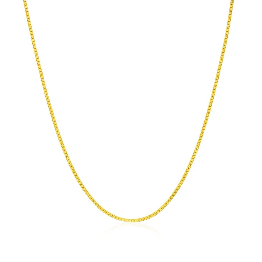 14k Yellow Gold Classic Box Chain (0.75 mm)
