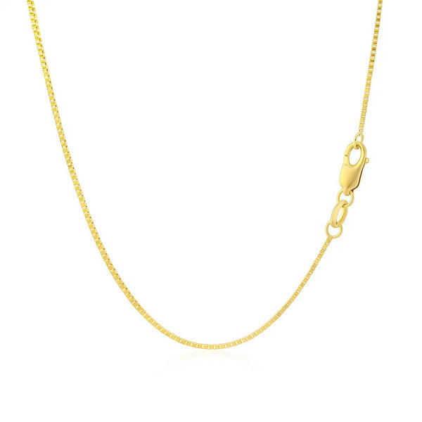 14k Yellow Gold Classic Box Chain (0.75 mm)