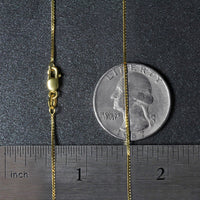 14k Yellow Gold Classic Box Chain (0.75 mm)