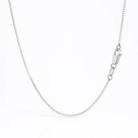 14k White Gold Classic Box Chain (0.85 mm)