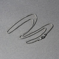 14k White Gold Diamond Cut Round Wheat Chain (1.20 mm)