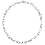 Sterling Silver Rhodium Plated Jax Link Bead Chain (9.30 mm) thumbnail 1