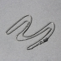 14k White Gold Square Wheat Chain (1.80 mm)