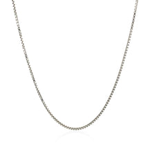 Load image into Gallery viewer, Sterling Silver Rhodium Plated Box Chain (1.10 mm)