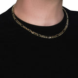10K Yellow Gold Solid Figaro Chain (5.30 mm) thumbnail 10
