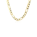 10K Yellow Gold Solid Figaro Chain (5.30 mm) thumbnail 2