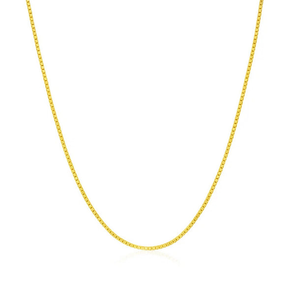 14k Yellow Gold Classic Box Chain (0.68 mm)
